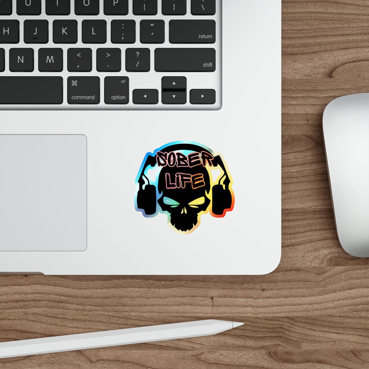 Sober Life DJ Holographic Stickers