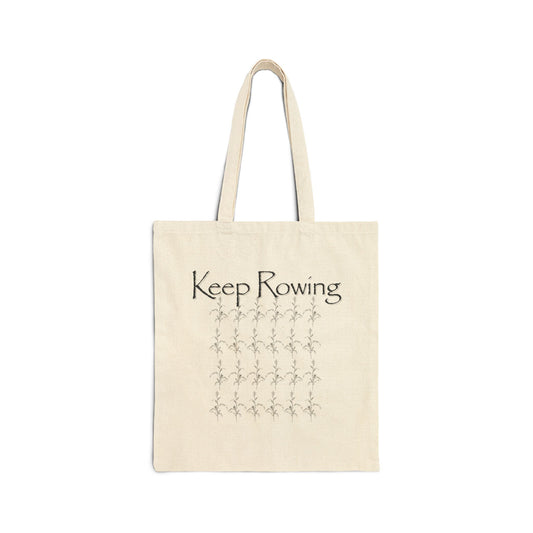 Keep Rowing Canvas Tote