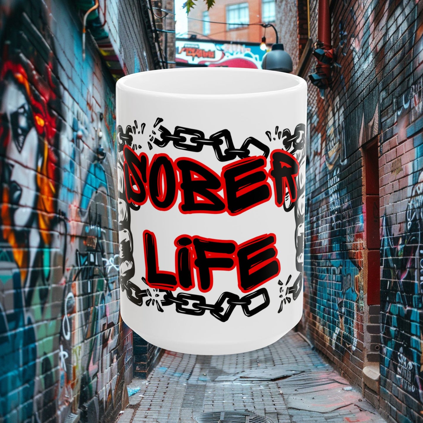 Sober Life Chain Breaker Ceramic Mug