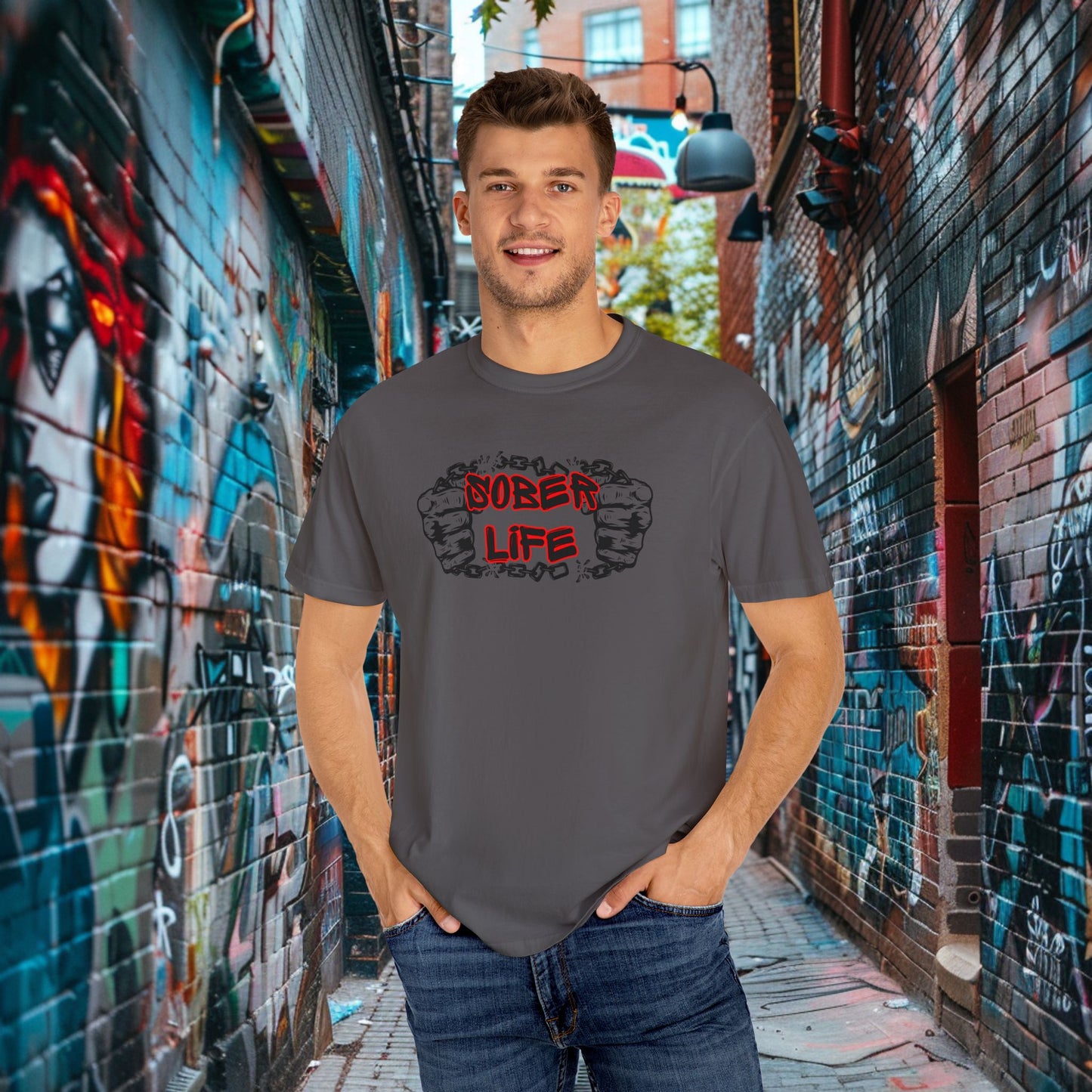 Sober Life Chain Breaker Tee