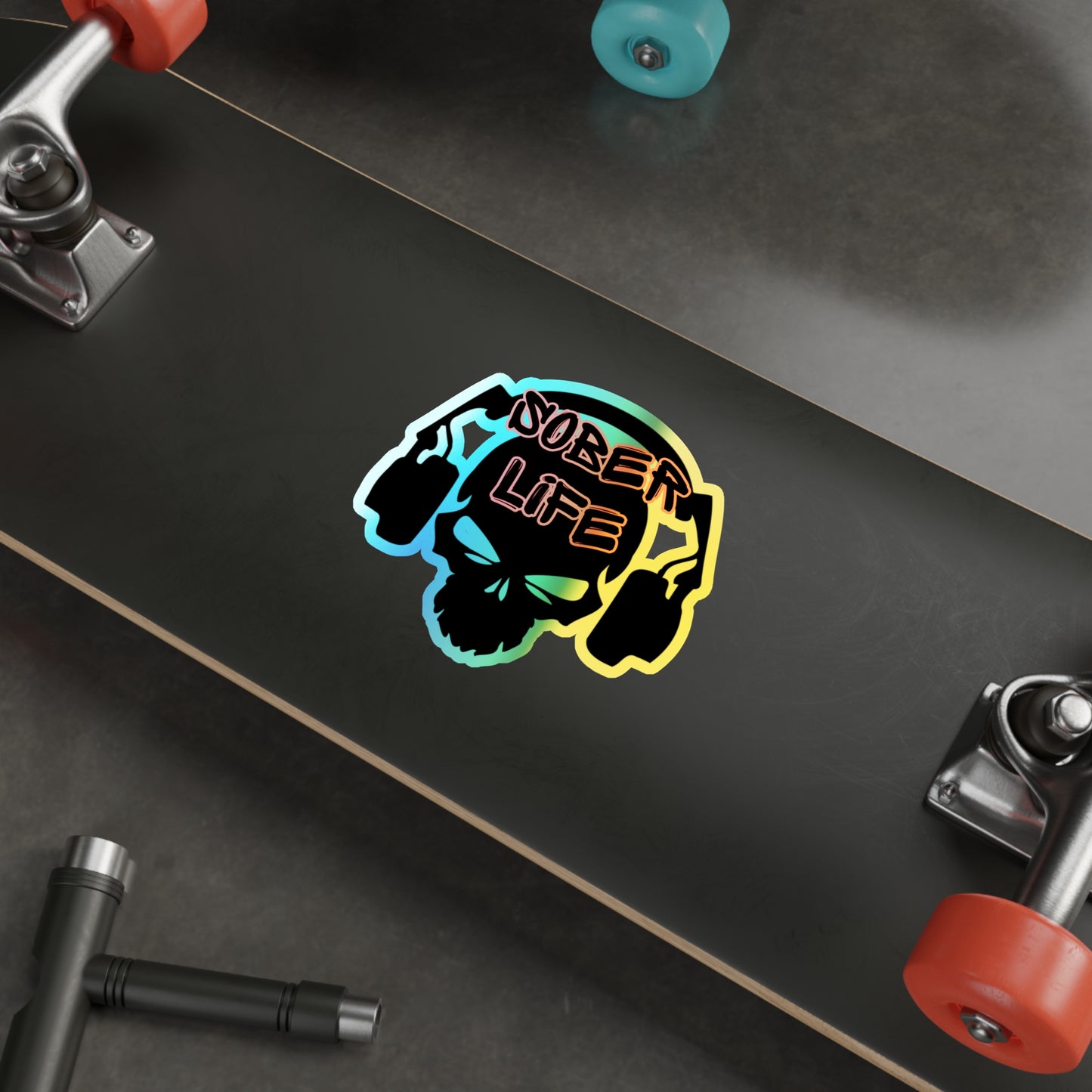 Sober Life DJ Holographic Stickers