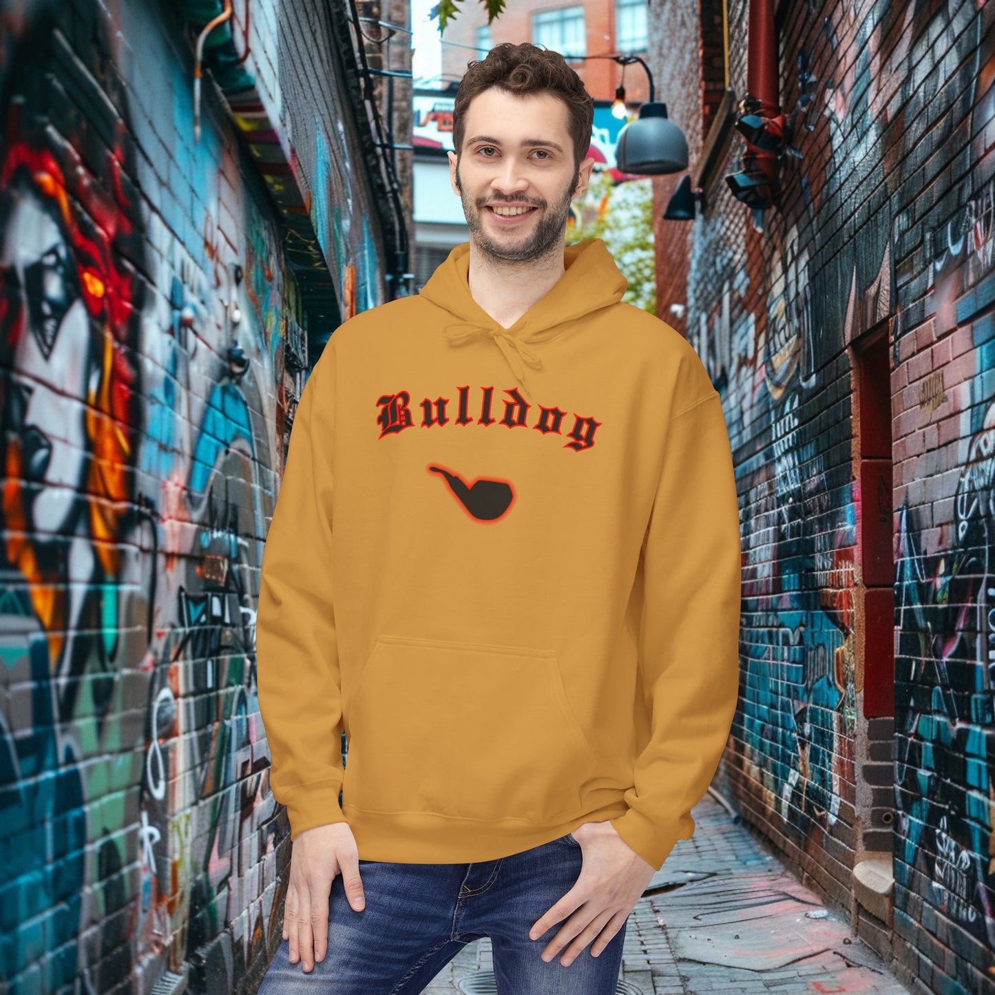 Bulldog Fleece Hoodie