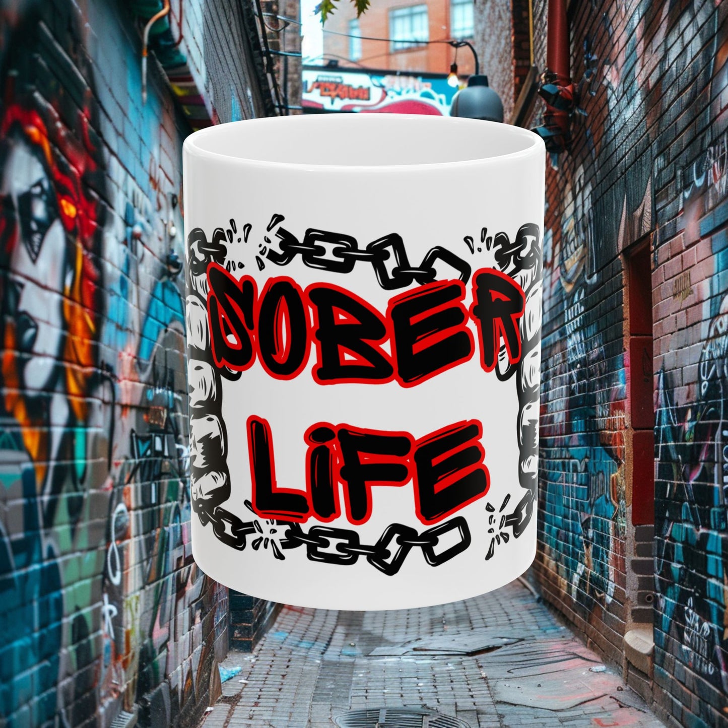 Sober Life Chain Breaker Ceramic Mug