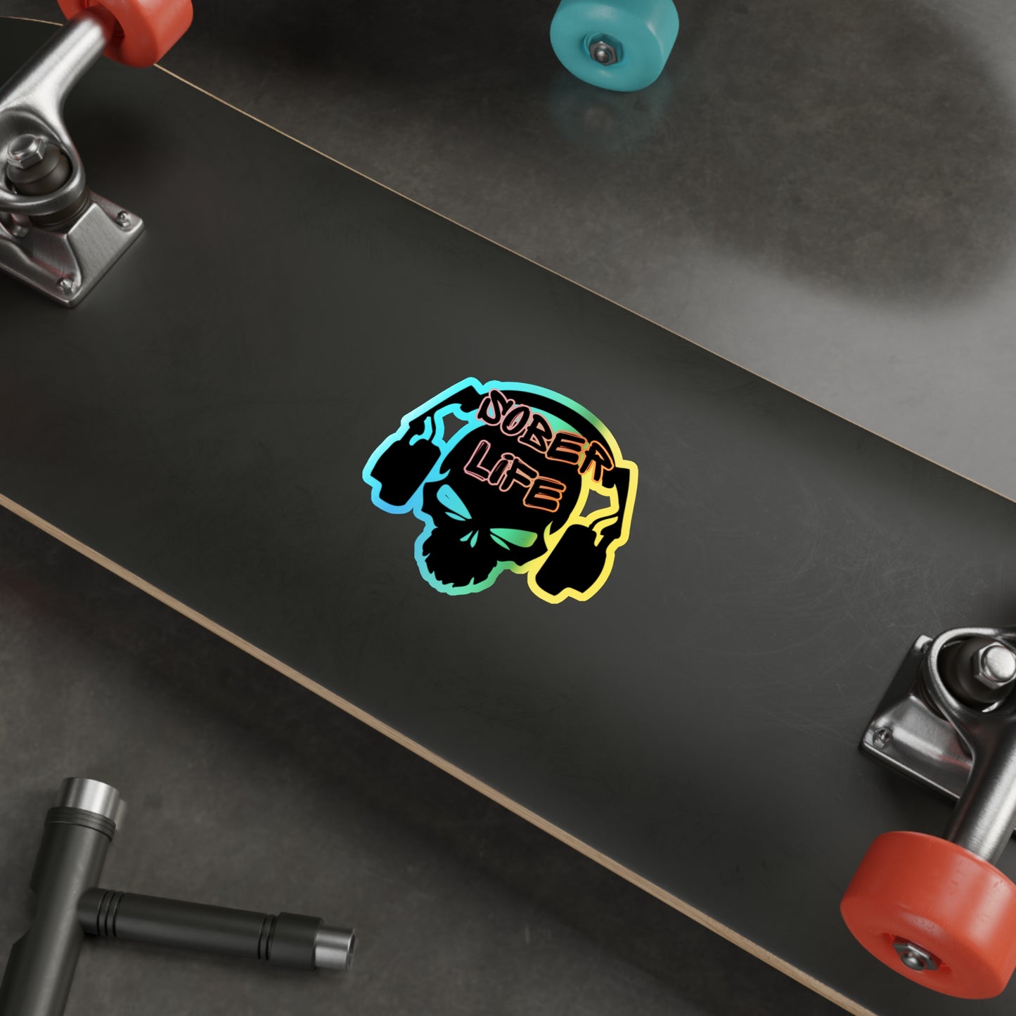 Sober Life DJ Holographic Stickers