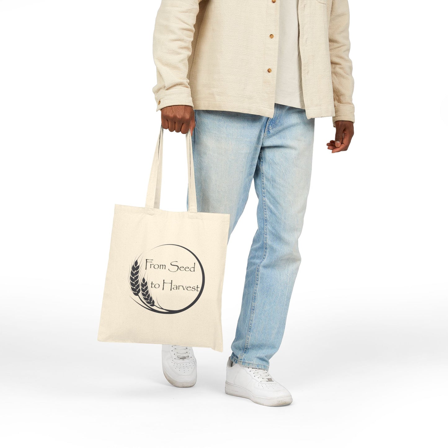 From Seed to Harvest Canvas Tote