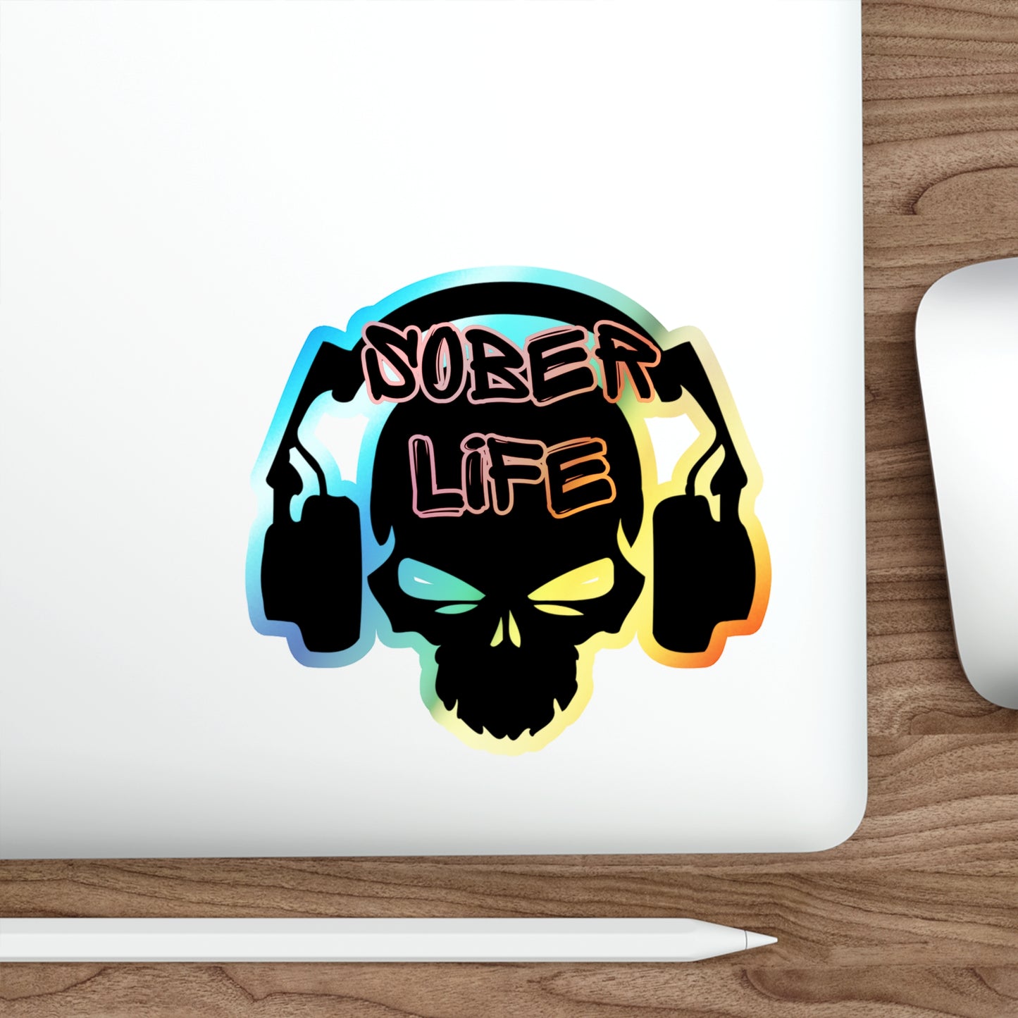 Sober Life DJ Holographic Stickers