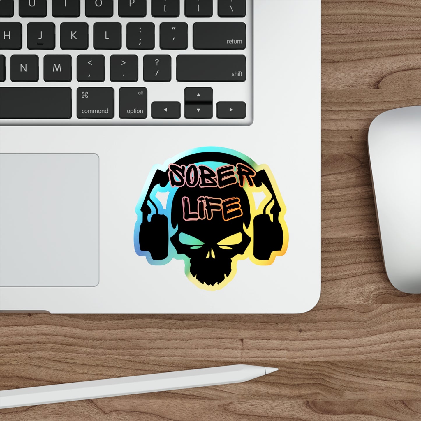 Sober Life DJ Holographic Stickers
