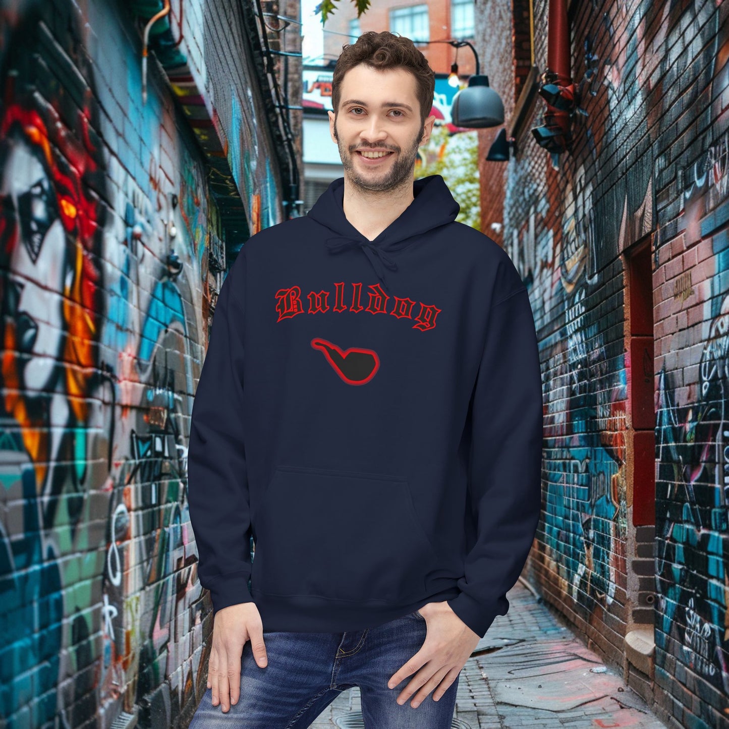 Bulldog Fleece Hoodie