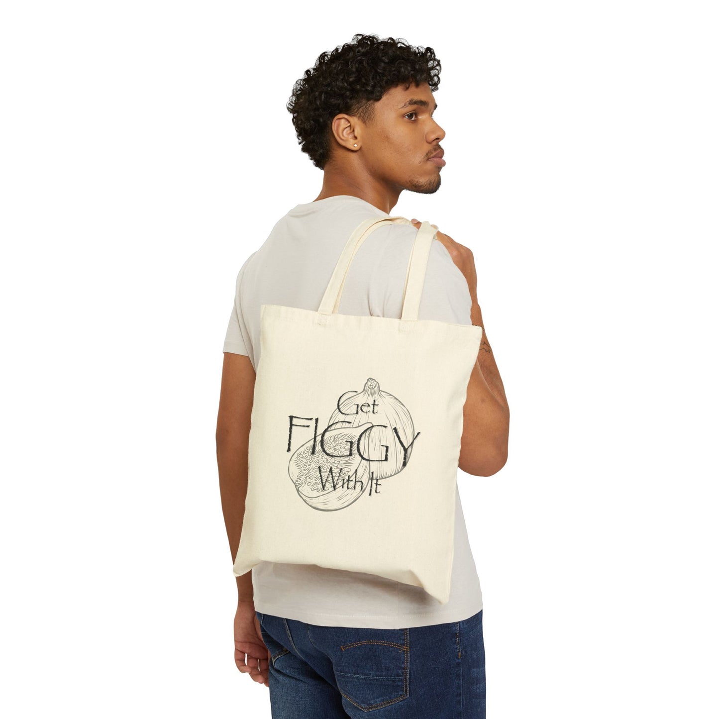 Get Figgy With It Canvas Tote