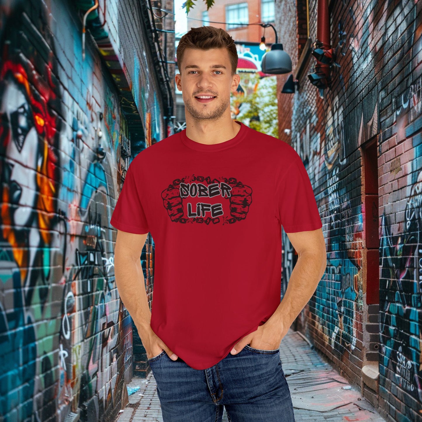 Sober Life Chain Breaker Tee