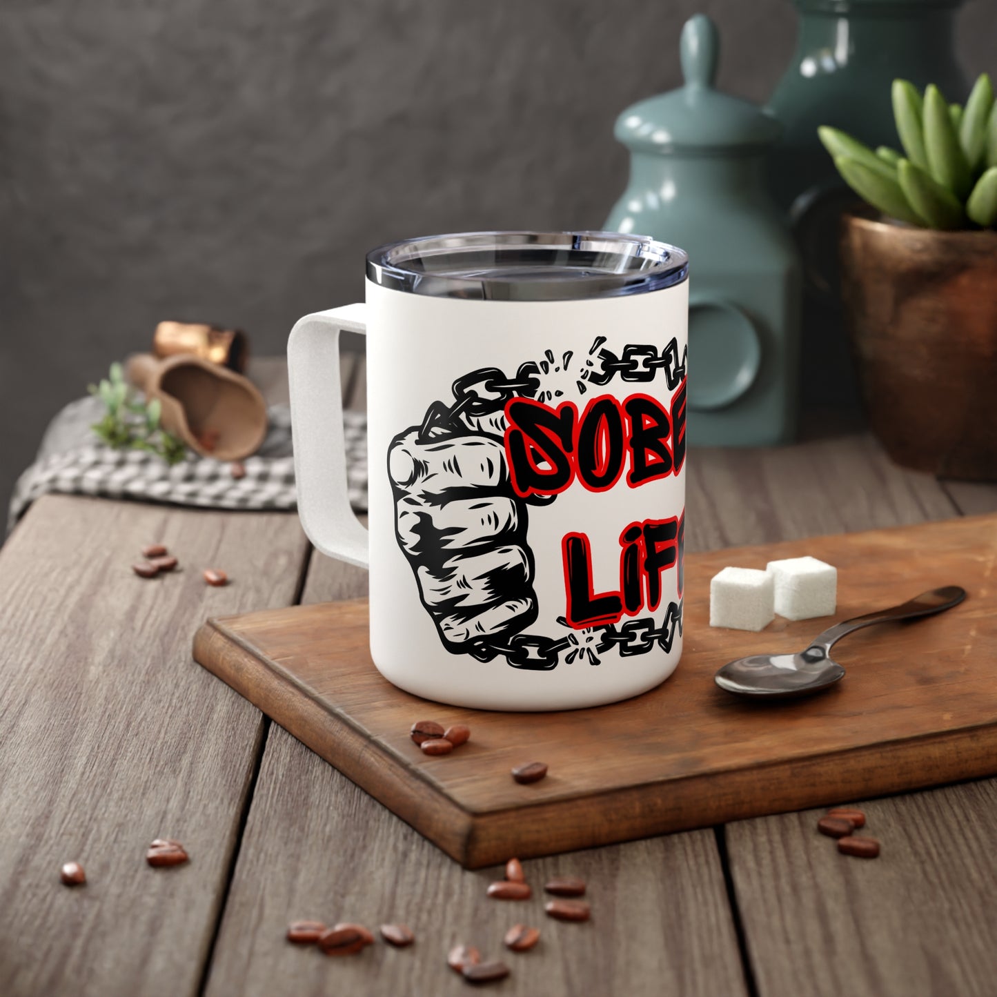 Sober Life Chain Breaker Insulated Coffee Mug