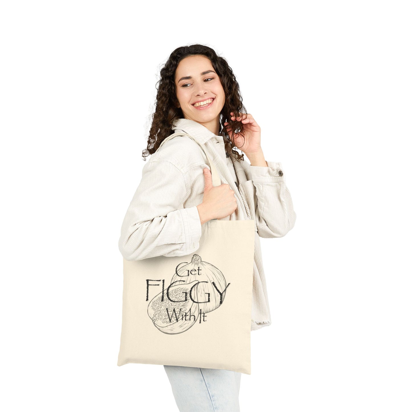 Get Figgy With It Canvas Tote