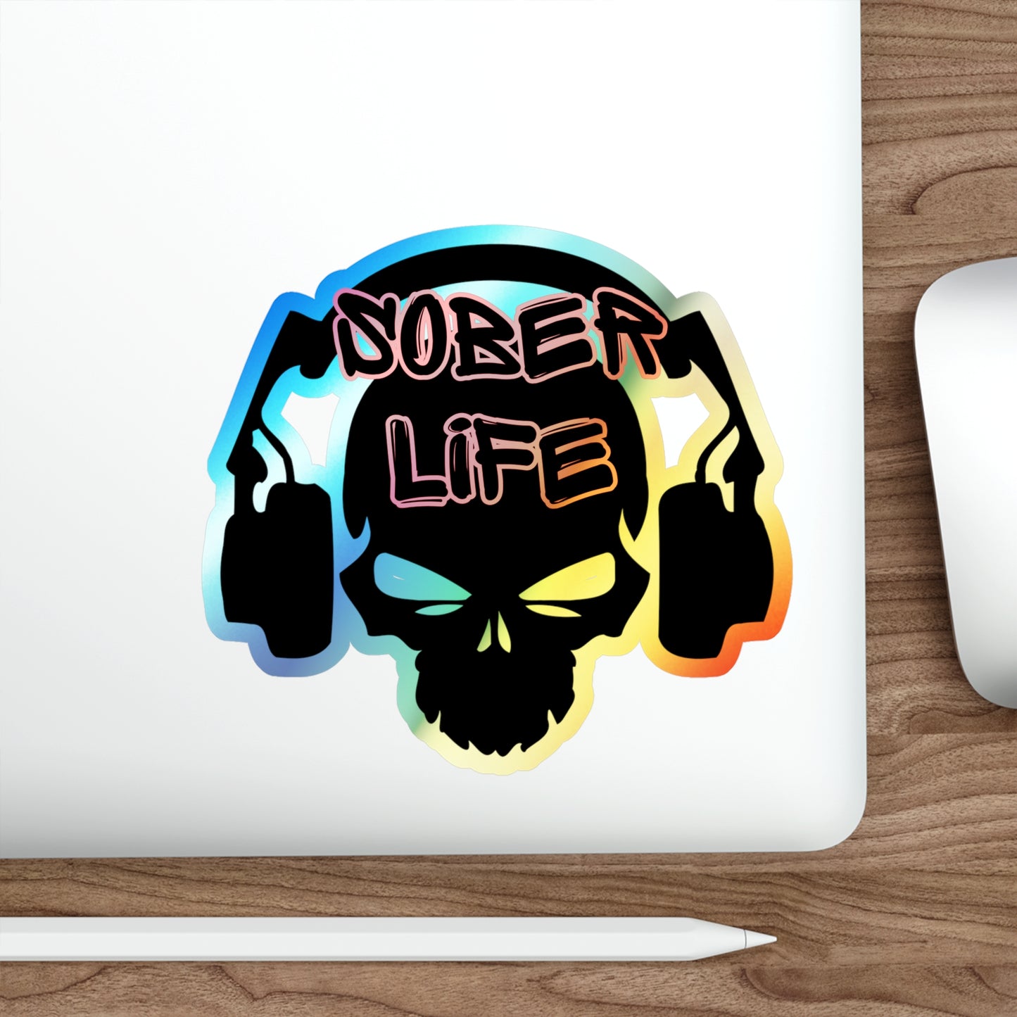 Sober Life DJ Holographic Stickers