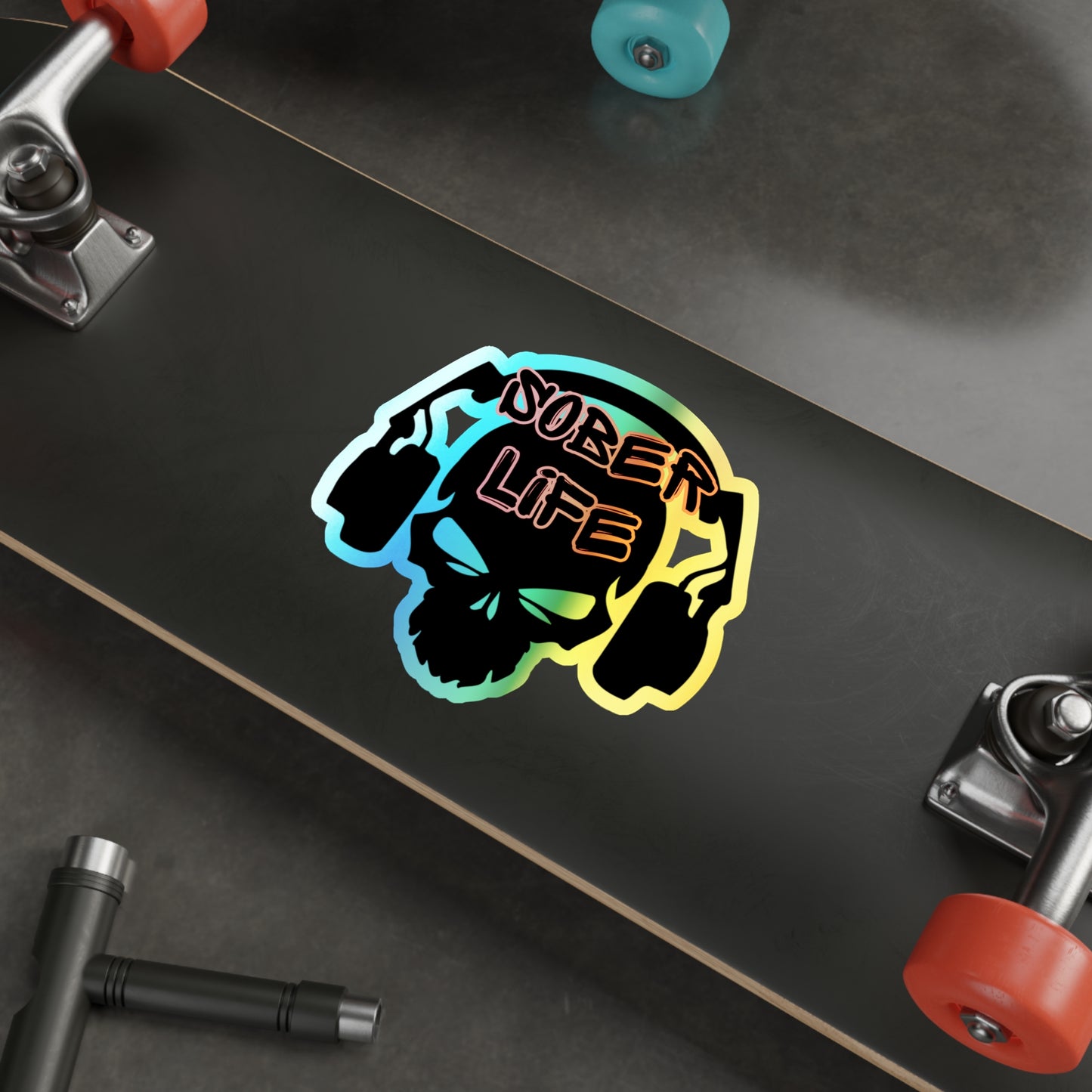 Sober Life DJ Holographic Stickers