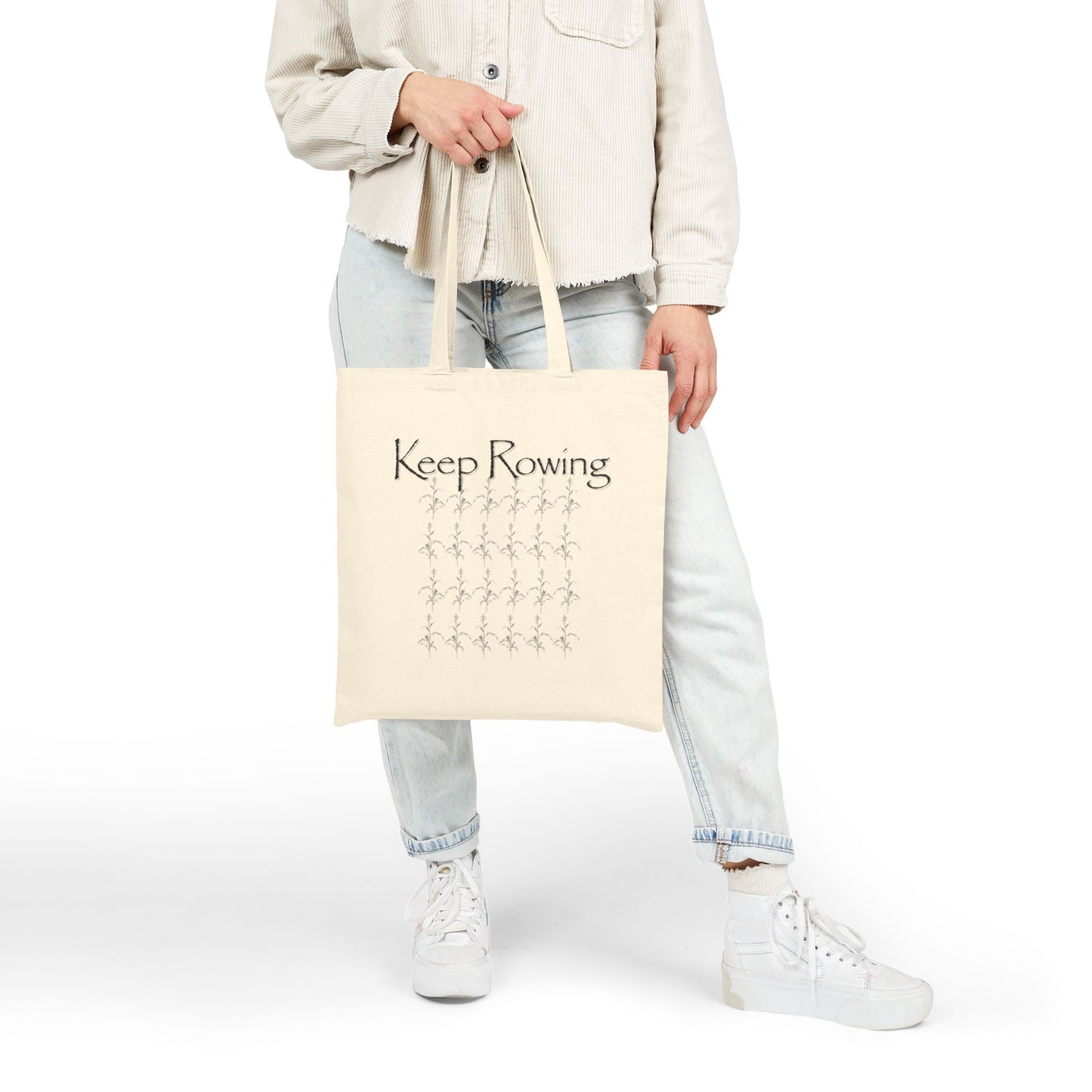 Keep Rowing Canvas Tote