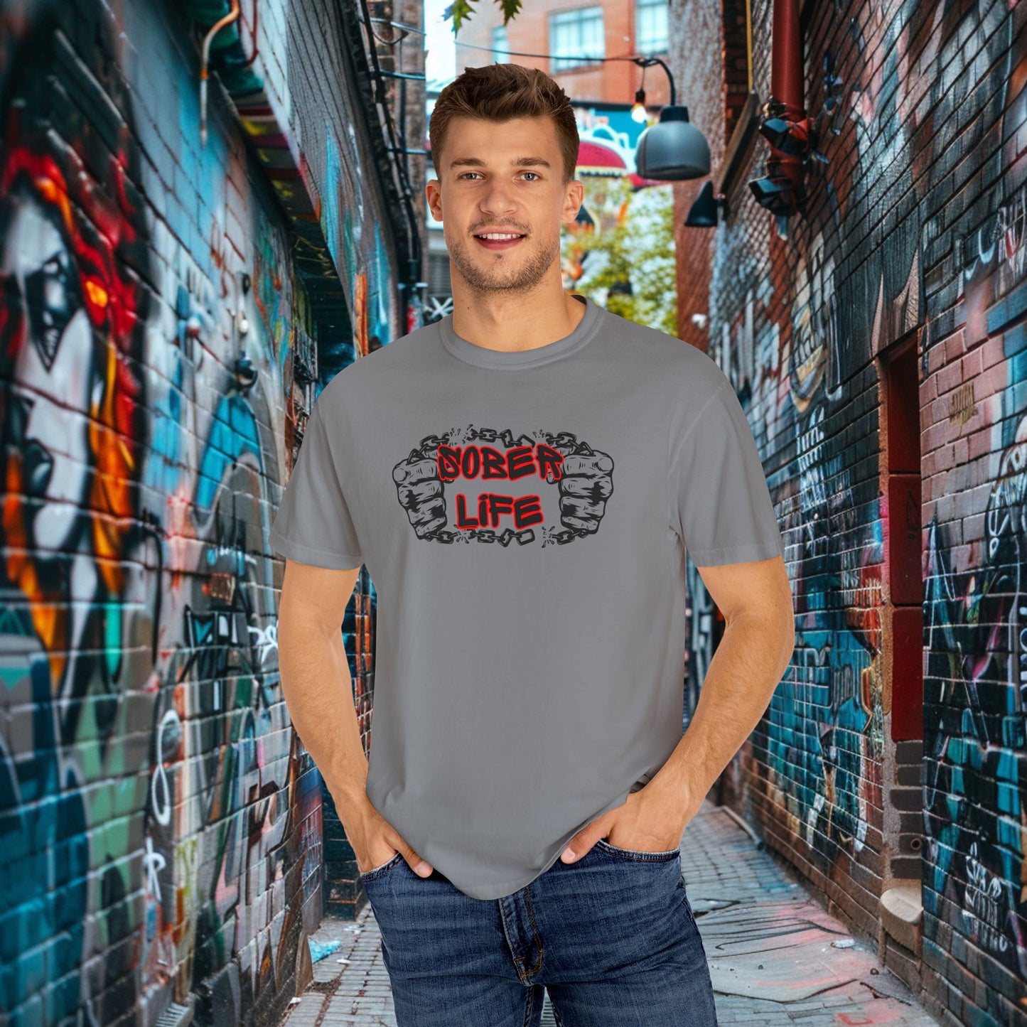 Sober Life Chain Breaker Tee