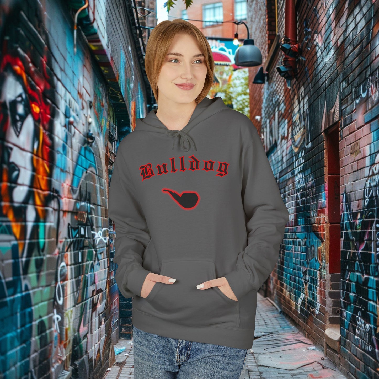 Bulldog Fleece Hoodie