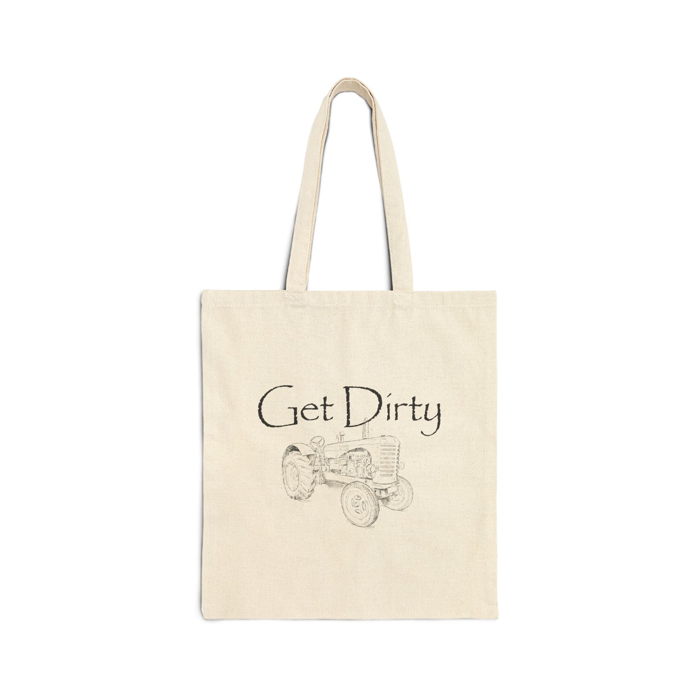 Get Dirty Tractor Canvas Tote