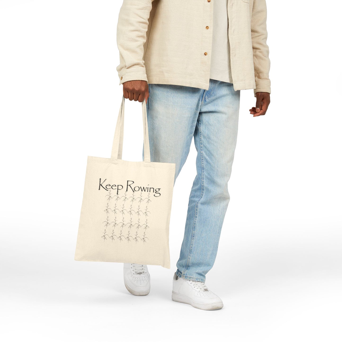 Keep Rowing Canvas Tote